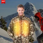Unisex Skateboard Hunting Heated Camo Sports Jacket Jacket With Battery