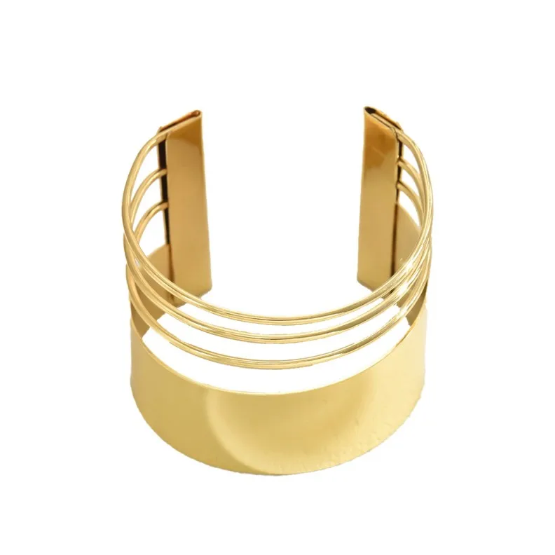 New Post Trendy Fine Jewelry 18k gold Plated bangle Stainless Steel Gold Filled Bracelet For Girls