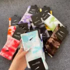 Tie Dye Tie Dye Socks Women And Men's Funny Novelty Fashion Colorful Cool Crazy Skateboard Tie Dye Crew Socks