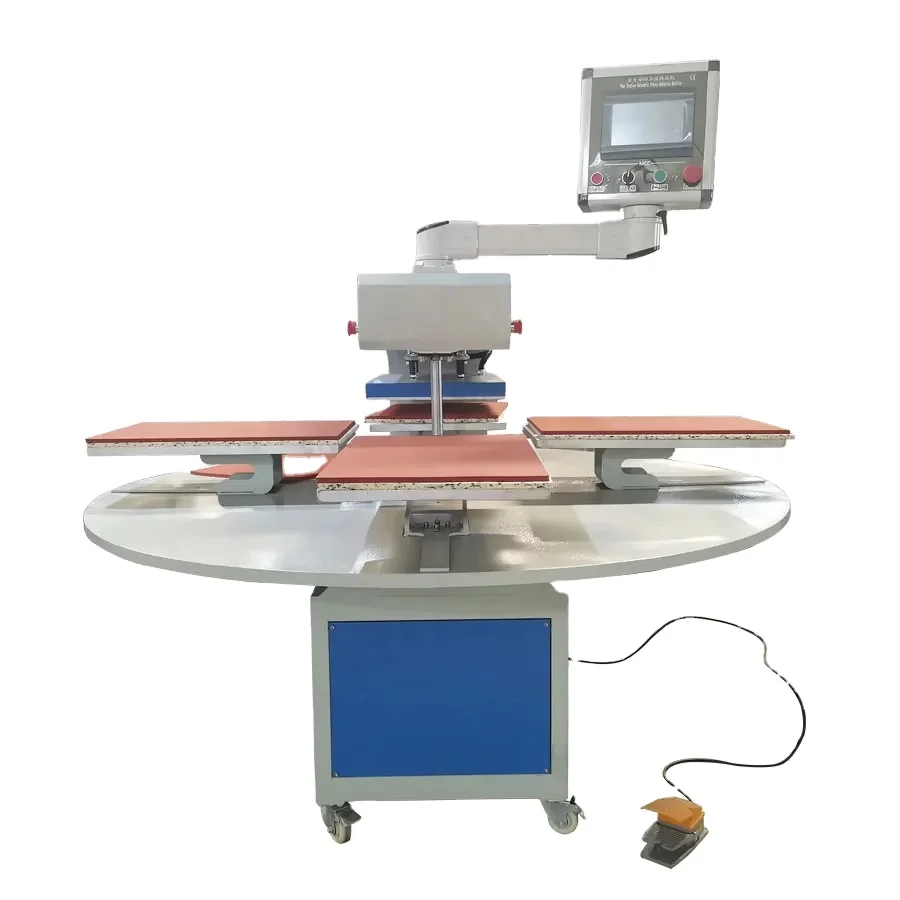 4 Station Large Heat Press Machine for T-shirt Garments Sublimation Printer