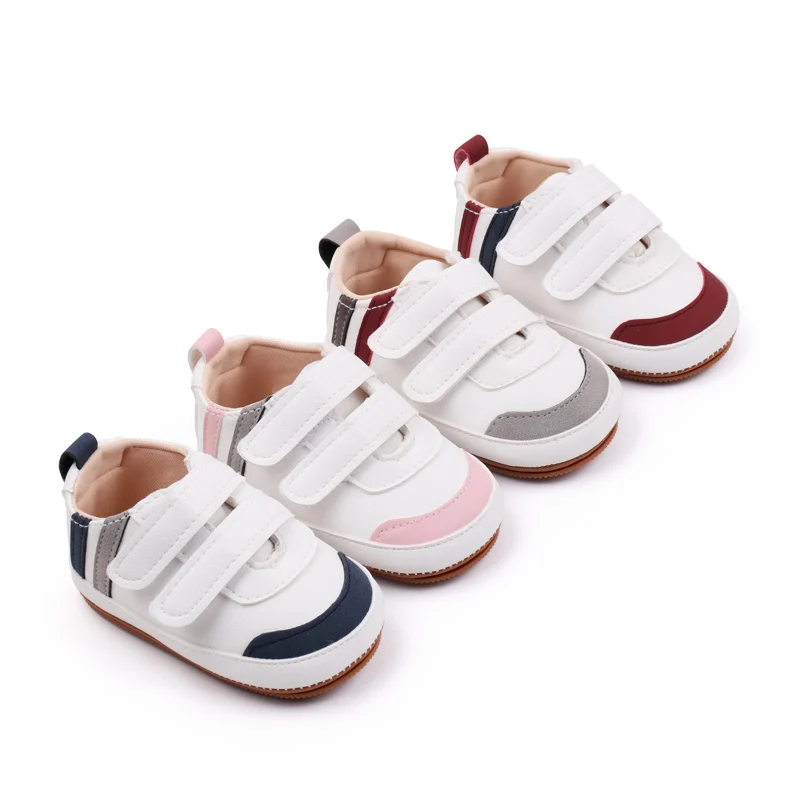 Wholesale Striped Double-Strap Baby Toddler Shoes Casual Fashionable Shoes for Walking details