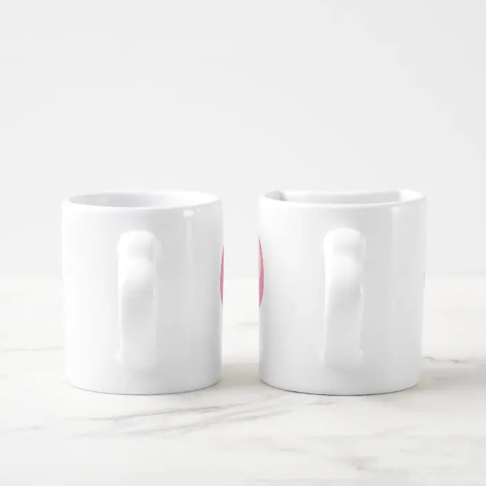 Top Seller Mugs Customizable 8oz Matte White Valentines Ceramic Plates Coffee Mug Tea Cup With Handle