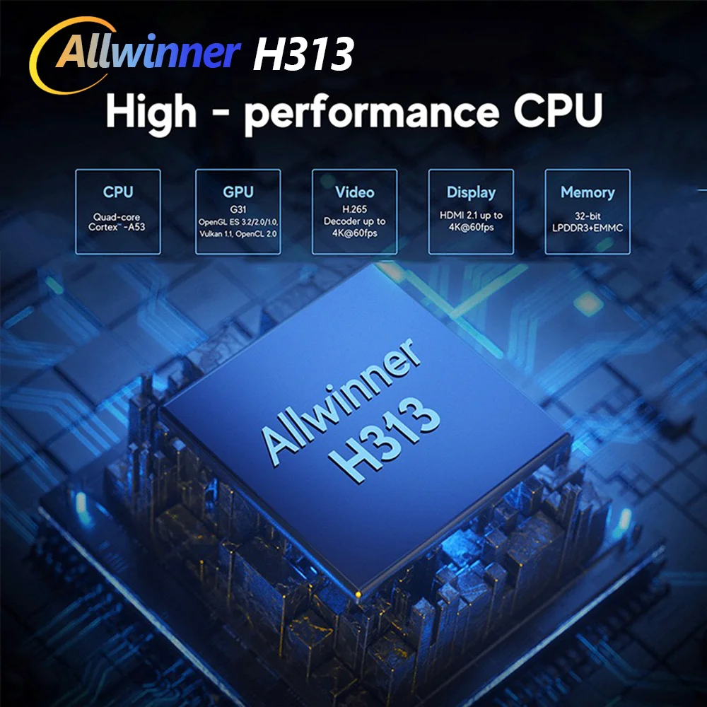 2024 HCS96-Q1 OTT智能机顶盒安卓14.0 Allwinner H313 2gb 16gb 8K WiFi语音遥控器免费测试1年保修