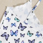 Women's Vest New Arrivals Women's Casual Summer Vest Butterfly Print Spaghetti Strap Crop Top Cami