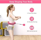 Gym Equipment Detachable Gym Equipment Fitness Accessory Hoola Hoops Weighted Body Building Hula Ring For Body Slimming