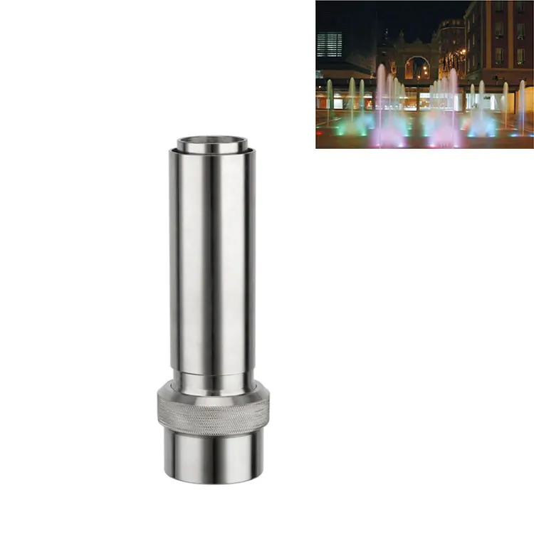Large and Small Stainless Steel Outdoor Dry Dancing Water Fountain Nozzle with Music Easy Installation for Stone Garden Decor supplier
