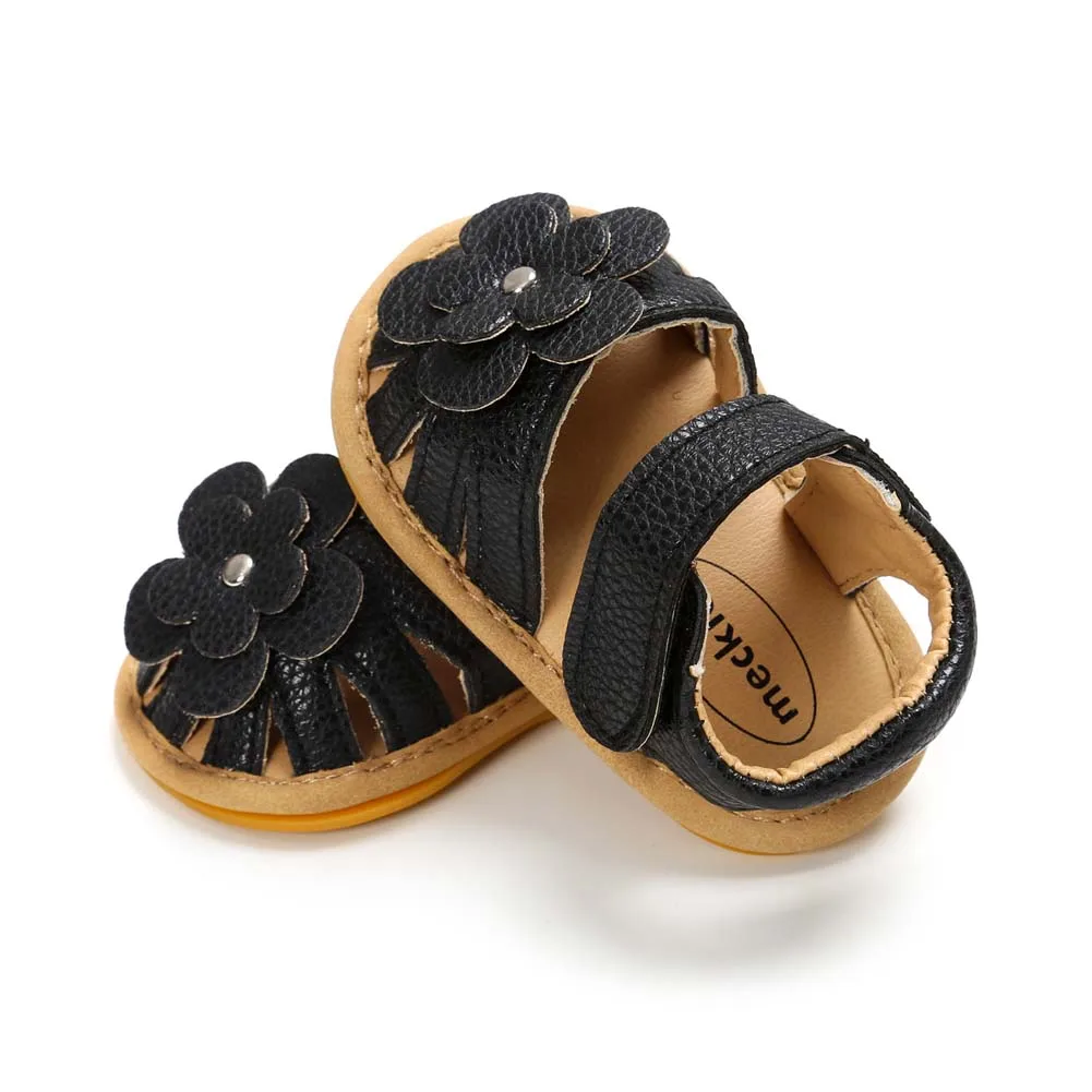 Low MOQ Cotton Fabric Iutdoor Bowknot Slipper Newborn Summer Baby Sandals&Slippers For Girl