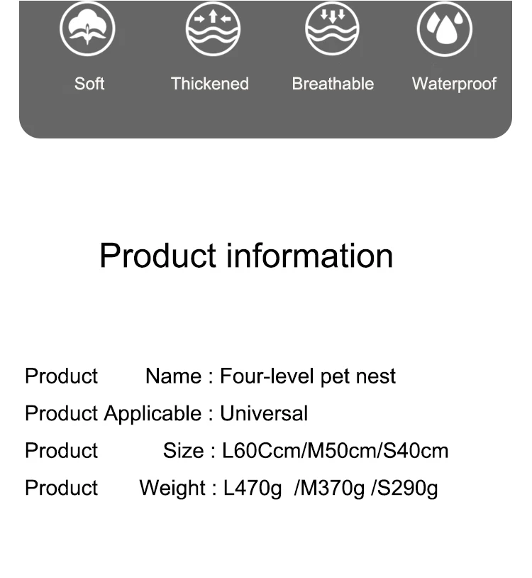 2022 Hot Sales Breathable Pet Sofa Bed Pet Beds /Cat Dog Nest