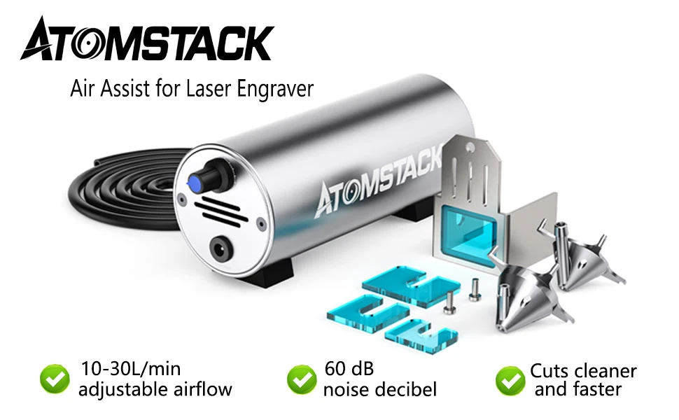 Atomstack Laser Engraver Air Assist Kit For S X A A Pro Removing