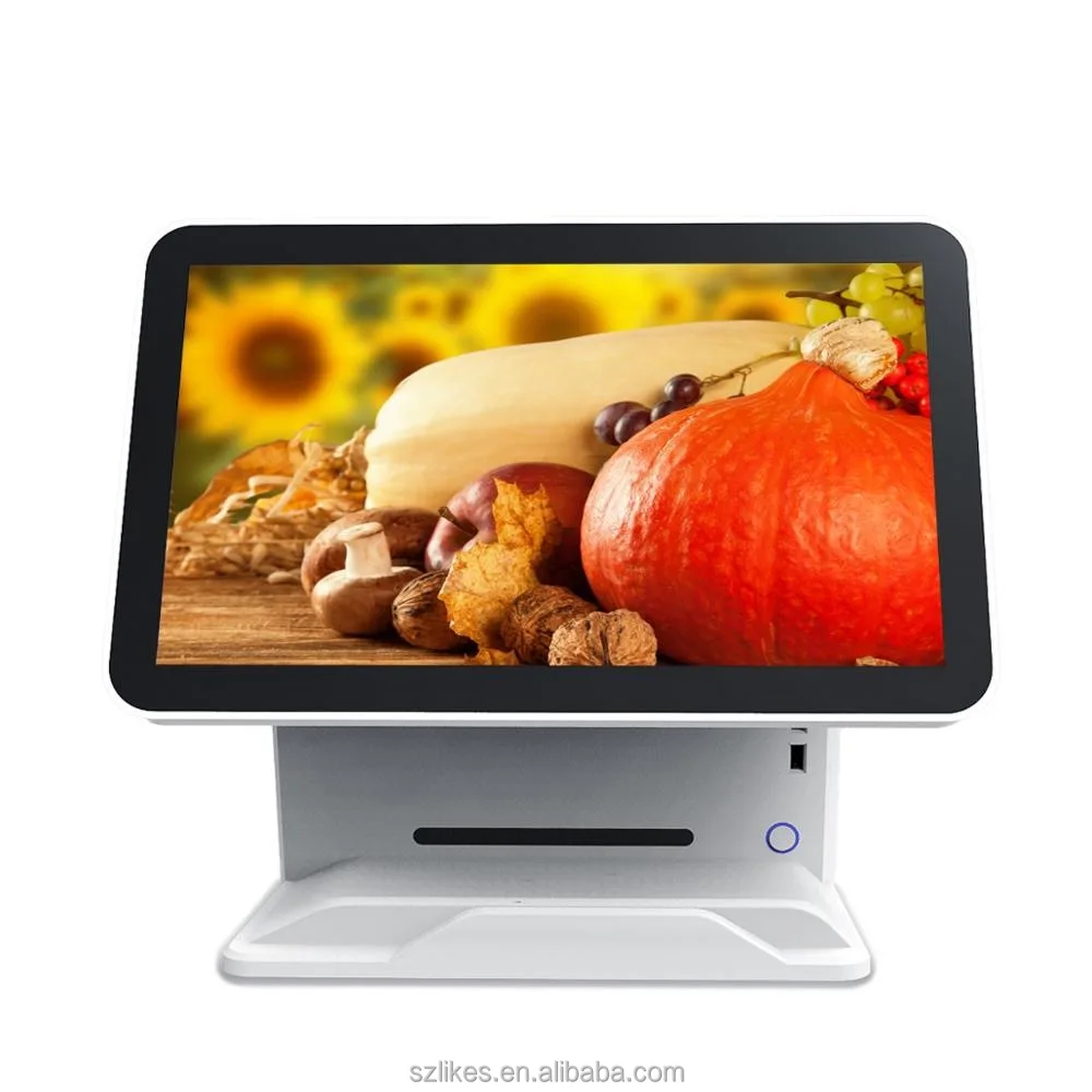 Epos System Black And White Color Dual Screen Or Inch Capacitive