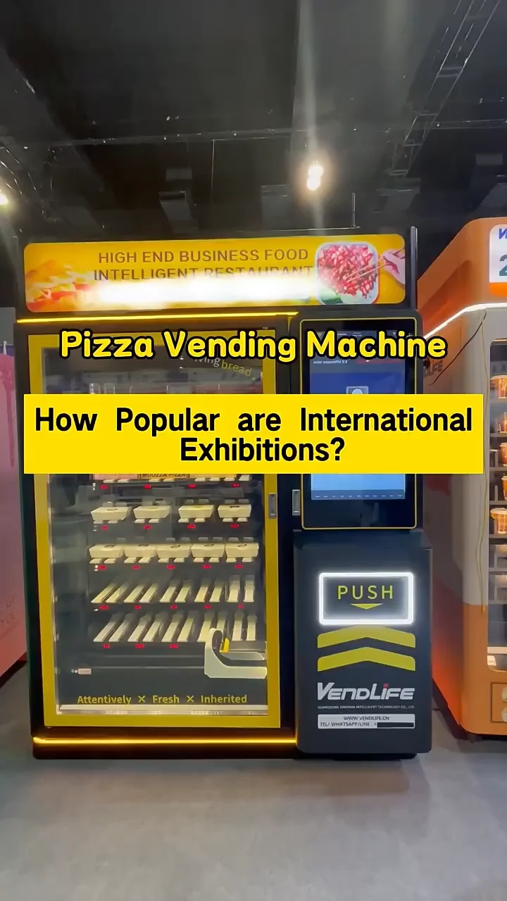 -18 C degree frozen food pizza vending machine and meat vending machine for sale