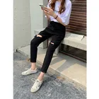 Jeans Jean 2021 Black Rig Jeans Wholesale High-waisted Jeans Ladies New Style Of Plus-size Jean Harlem Pants