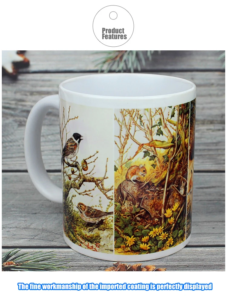 product 2025 thermal transfer thermal sublimation blank coated custom coffee boba cup water ceramic mug cups for home outdoor-10