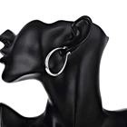 Silver Hoop Earrings Earrings Popular Circular Plated Silver Romantic Style Hoop Earrings For Girls