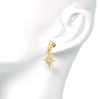 Gold Earrings Earrings The Designer Earrings Sumptuous Jewelry Solid Gold 14k Diamond Women Glitter Earrings