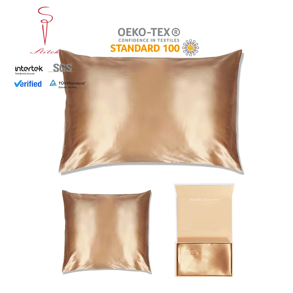 Wholesale Silk Pillowcase Pillow Case Set Good For Hair and Skin 100% Mulberry Silk Pillowcase Set