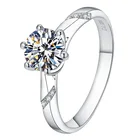 Ring Wedding Hot Sale Fashion Silver Copper Crystal Big Diamond Adjustable Ring For Wedding