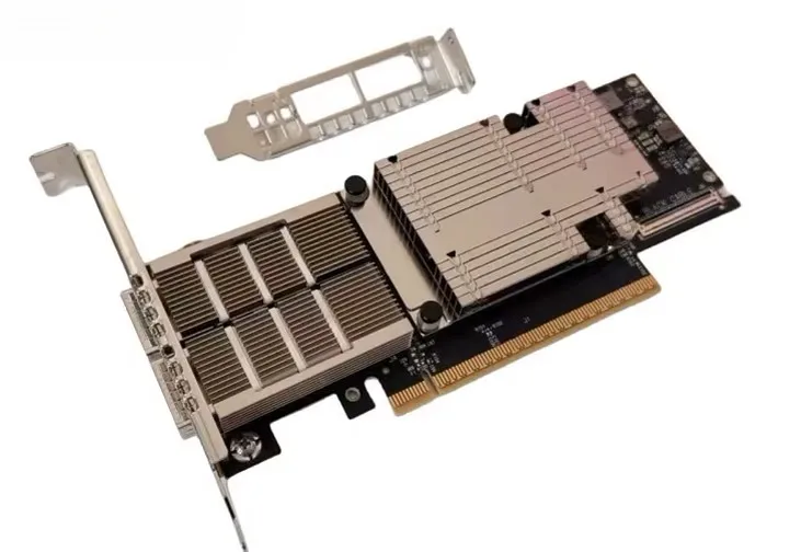 Mellanox MCX755106AC-HEAT NDR 400 Gb/s Dual-port QSFP112 InfiniBand Network Card for High-Speed Server Applications