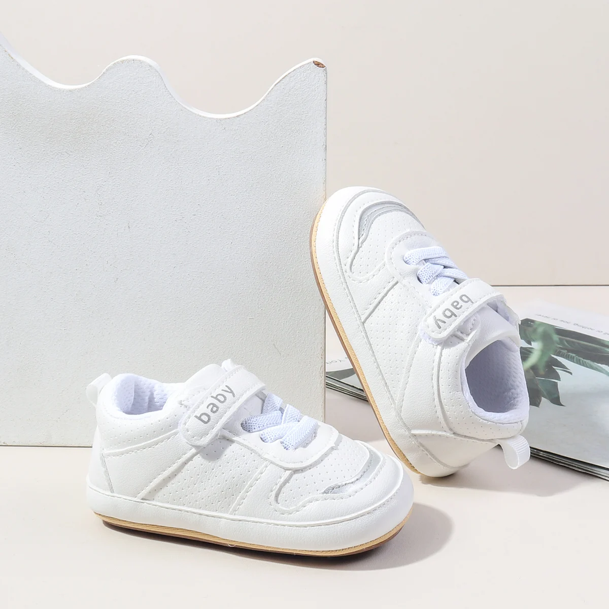 New Arrival Hook&Loop Baby Toddler Sport Shoes Spring Autumn Anti-slip Outsole Toddler Baby Walking Shoes manufacture