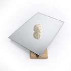 Door Mirror Wardrobe Door Decoration 5mm Glass Mirror With White Flat Safety Backing Film