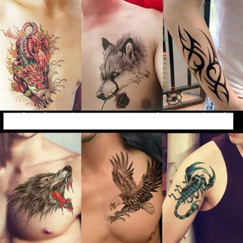Wholesale water transfer temporary tattoo sticker for men 1750+ Tattoo Designs
