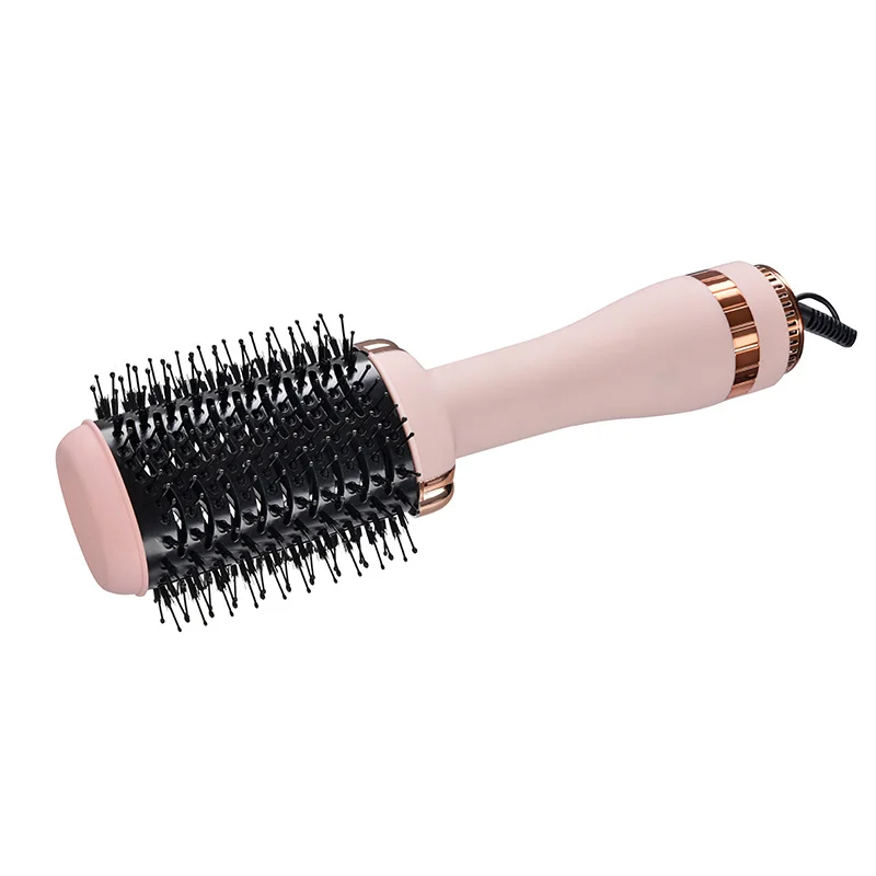 1300W Dual Voltage Hot Air Brush with 3 Temperature Adjustment Levels for Professional Hair Styling