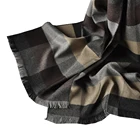 Scarf Scarf Thick Scarf Luxury Thick Winter Long Section Man Women Plaid 100% Viscose Scarf