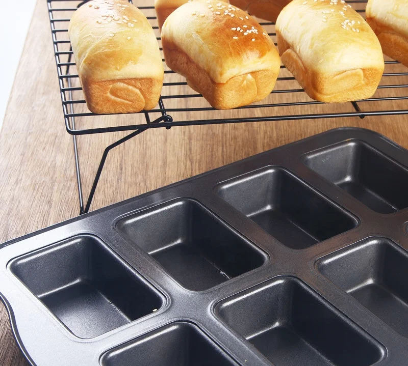 Hot Sale 12 Cavity Carbon Steel Cupcake Baking Pan Round Muffin Cake Cups Tray Molds Oven Bakeware Pans Mould Cake Tools