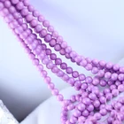 Round Beads Supplier Of High Quality Wholesale 16 Inch Gemstone Natural Purple Phosphorite Round Beads