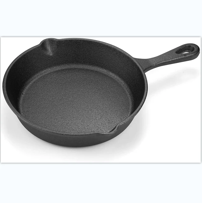NEW 5 inch Cast Iron Mini One Egg Skillet Griddle Pancake Frying Pan Preseasoned 