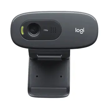 Original Logitech C270 Webcam 720p HD Webcam for Video Calling Conference Online Classes