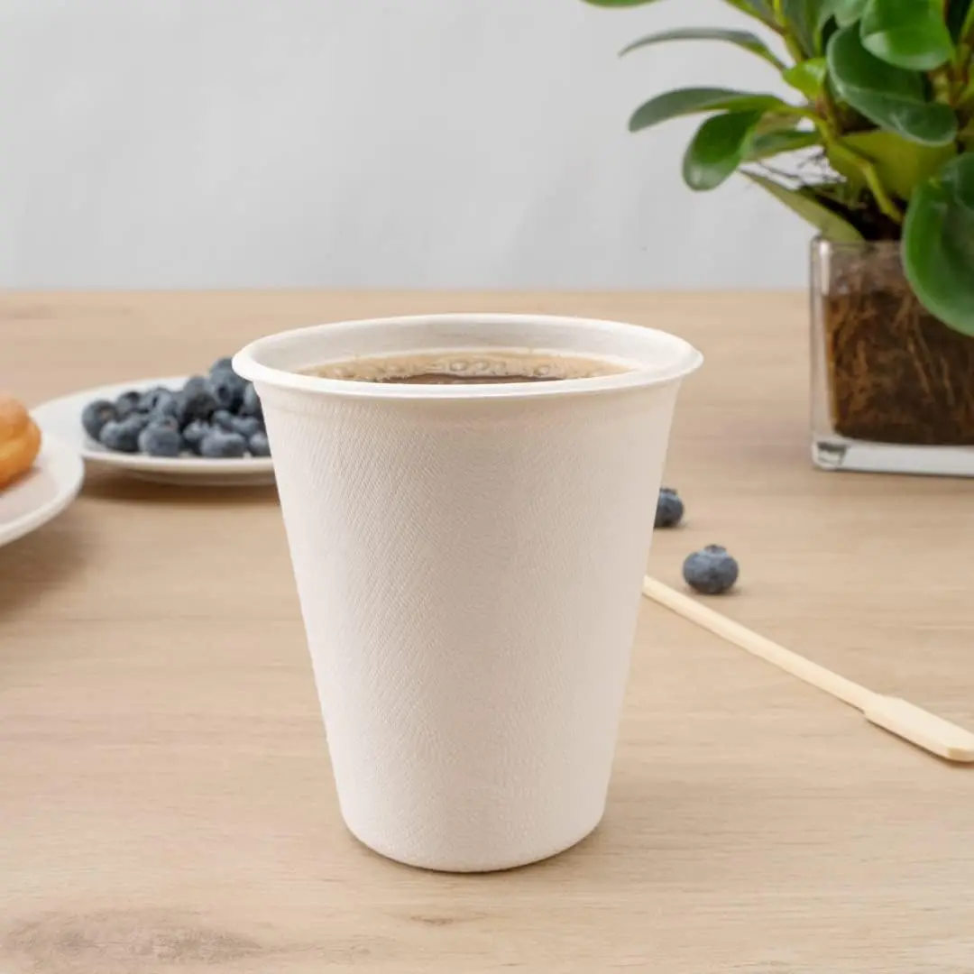 Disposable Oz Sugarcane Bagasse Cup For Coffee Waterproof