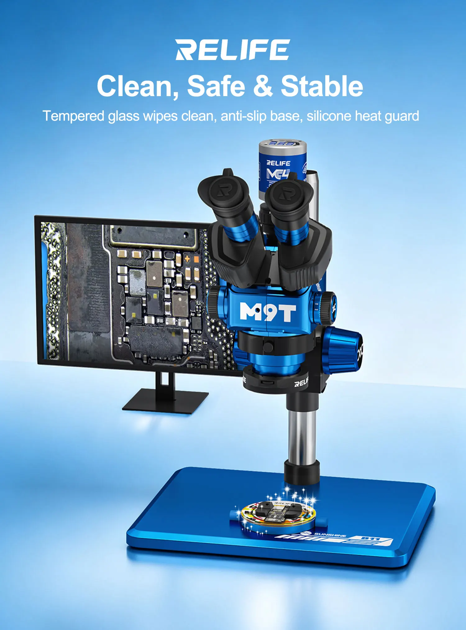 NEW RELIFE RL-601Q Motherboard Chip Repair Mini Rotating Fixture for Motherboard Repair CPU Chip Removal