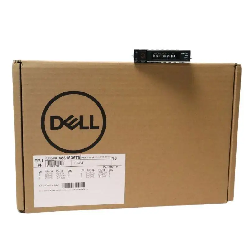 DELL Server Hard Drive SSD 480G 960G 1.92T 3.84T 7.8T 800G 1.6T 3.2T 6.4T SAS SATA 6Gb 12Gb 24Gb SSD for DELL Server Disk