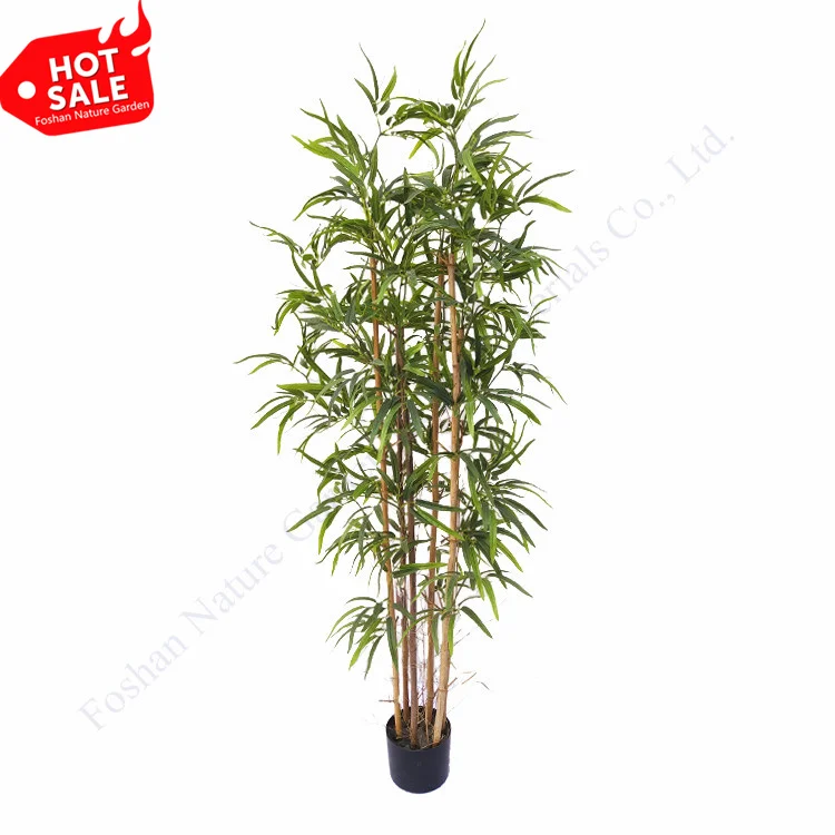 high quality outdoor bamboos leave plant bamboo tree artificial