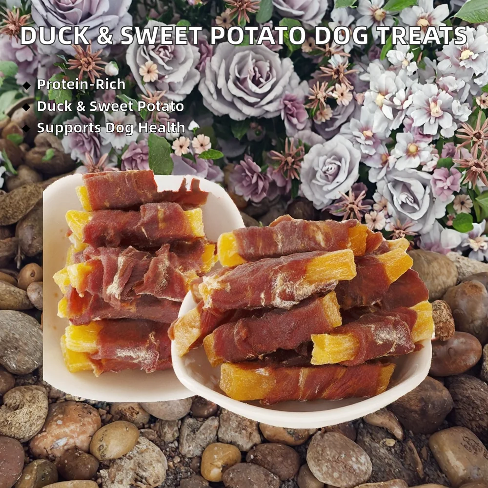 100% Natural Air-Dried Duck Jerky & Sweet Potato Treats-High-Protein Eco-Friendly Dog Snacks for Clean Teeth supplier
