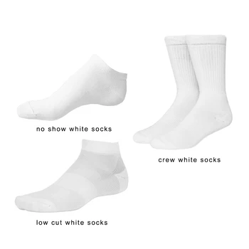 Uron 2021 custom mens white socks women white socks men socks