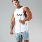 New Arrival Custom Logo Printed Gym Wear Sports Tank Top Stylish Tie Dye Gym Singlet Vest For Men