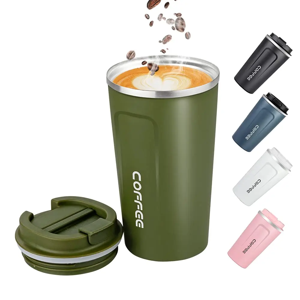 Sublimation 350 ml/510 ml 304 Stainless Steel Screw Lid Thermal Coffee Mug/ Coffee Tumbler / Car Travel Mug with Logo