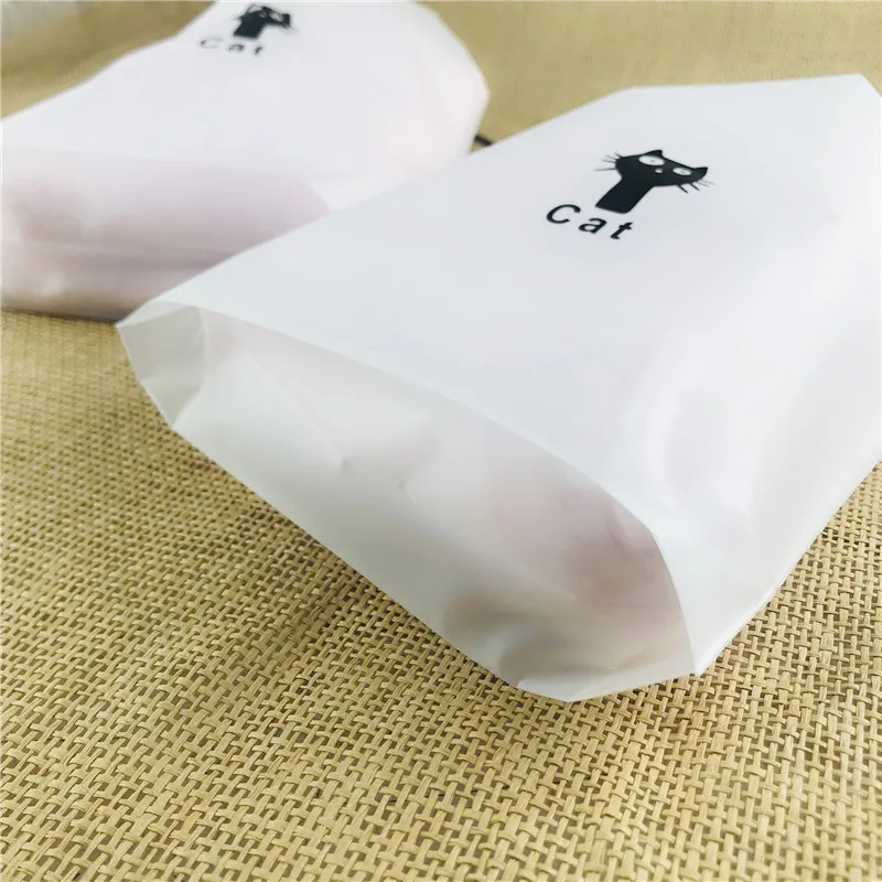 factory wholesale unique design recyclable custom frosted packaging drawstring bag