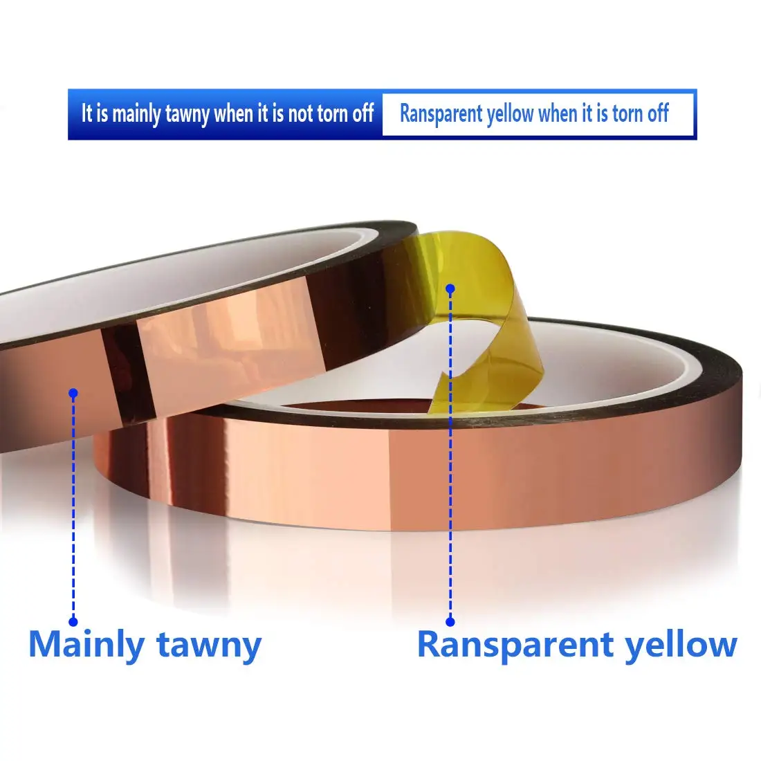 Heat Tape for Sublimation 4 Rolls 12mm X 33m Heat Transfer Tape for DIY T-Shirt Heat Resistant Insulating Sublimation