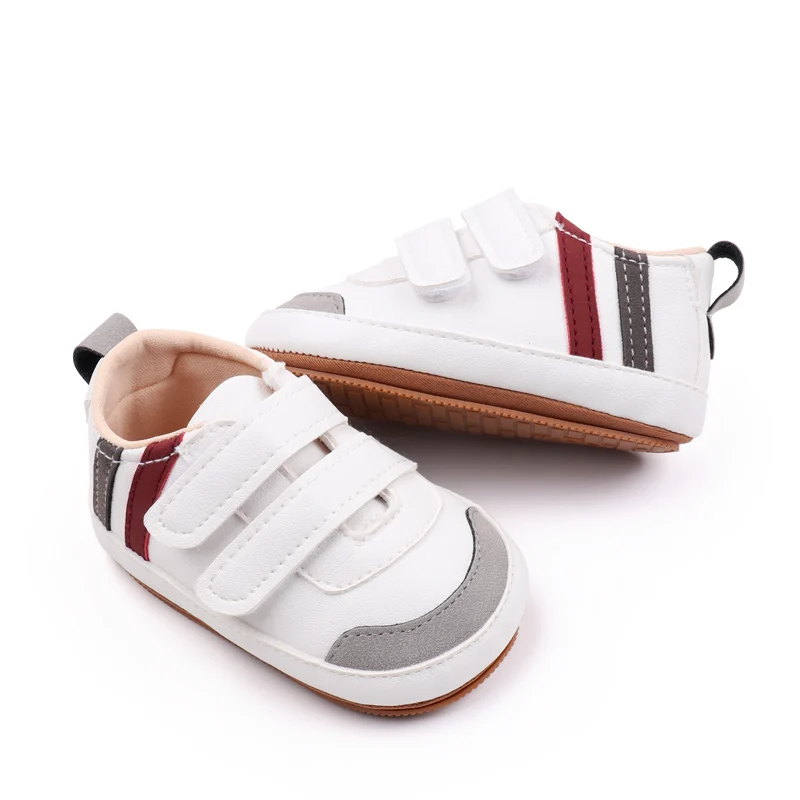 Wholesale Striped Double-Strap Baby Toddler Shoes Casual Fashionable Shoes for Walking supplier