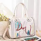 2021 Fashion Ladies Portable Messenger Pillow Bag Sequin Embroidery Female Boston Bag Handbag