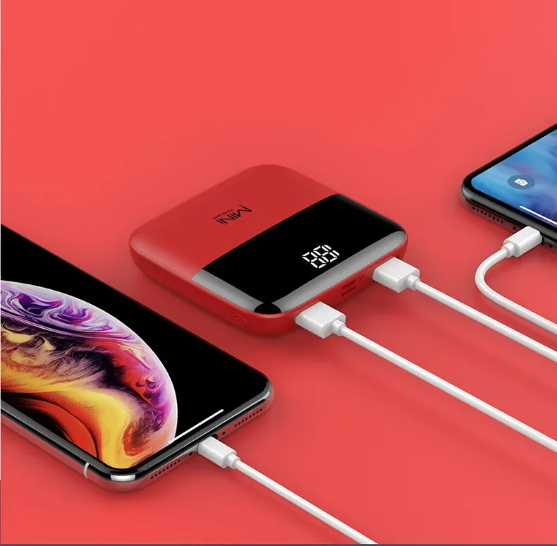 10000mah Portable Mini Power Bank Powerbank External Battery Charger