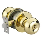 Door Lock Hot Sale Stainless Steel Zinc Alloy Cylindrical Knobset Security Round Knob Door Lock Anti-rust Plating