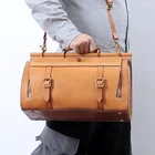 Leather Bag Luxury Top Grain Leather Duffel Bag Custom Top Design Travel Bag