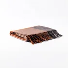 And Scarf Fashion Trend 100% Lambswool Orange And Grey Style Scarf Fringed Shawl For Adult Women
