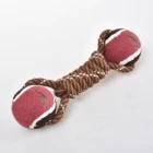 Tennis Ball Dog Toy Ball Dogs Petstar New Custom Interactive Pet Chew Tennis Ball Dog Rope Toy
