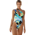 Bikini 2021 New European And American Hot Sexy Hollow Tight High Waist One-piece Swimsuit Swisuit Bikini