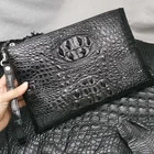 Fashion High Quality Customized Alligator Skin Cow Skin Bottom Crocodile Men Women Hand Bag Durable